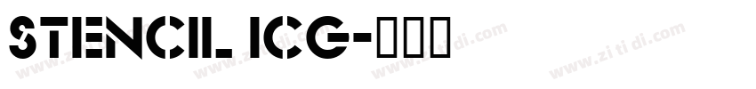 Stencil ICG字体转换